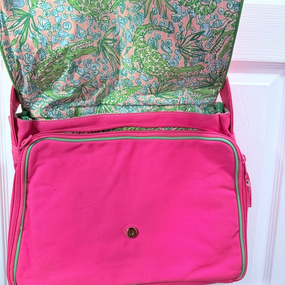 NWT Lilly Pulitzer WHITE LABEL Baby Bag Canvas with Changing Pad - Picture 3 of 14